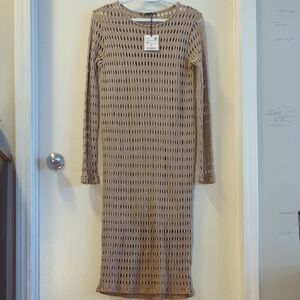 Zara Tan Knit Dress